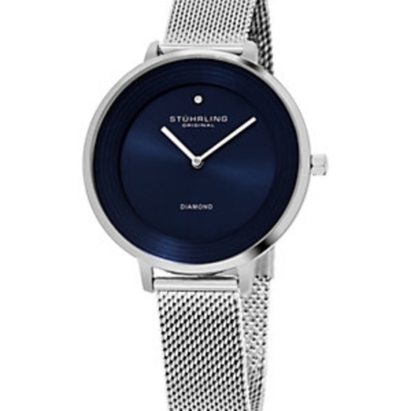 75% Off! Stuhrling Original Blue and Silver Women's Watch - Picture 1 of 1